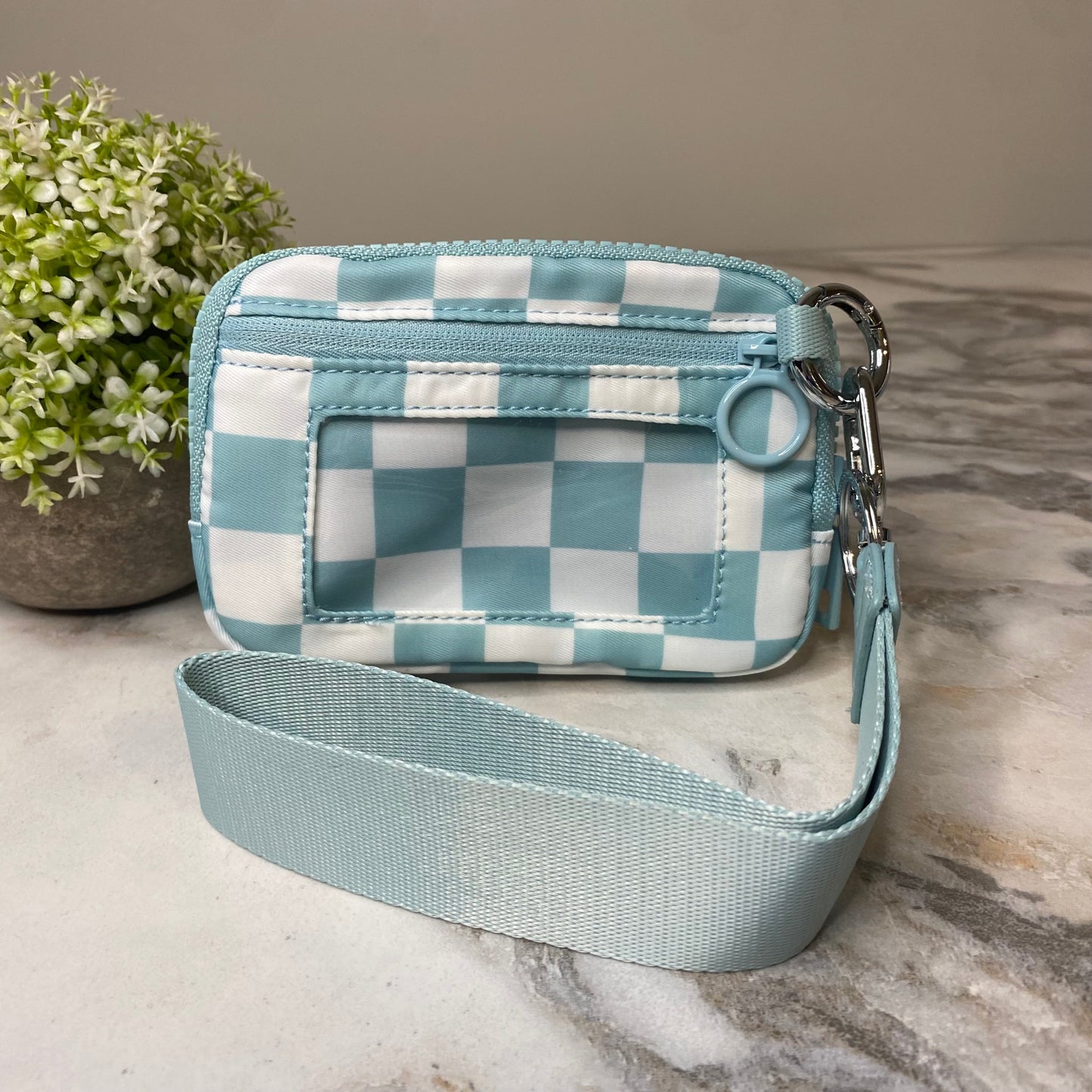 Rue - Nylon Wristlet Wallet - Checkered