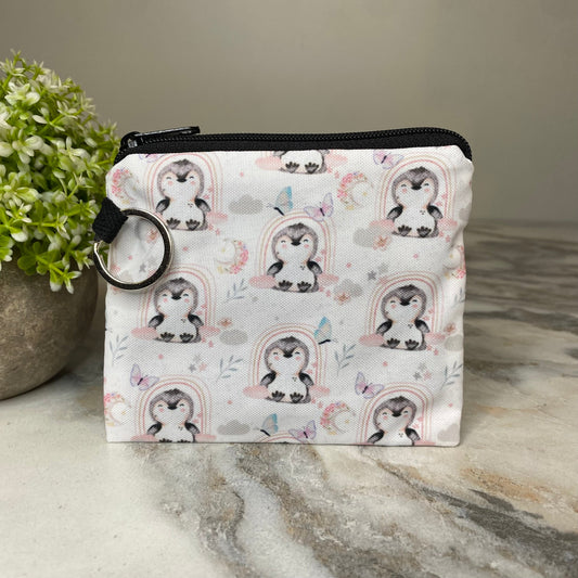 Mini Pouch - Penguin Rainbow