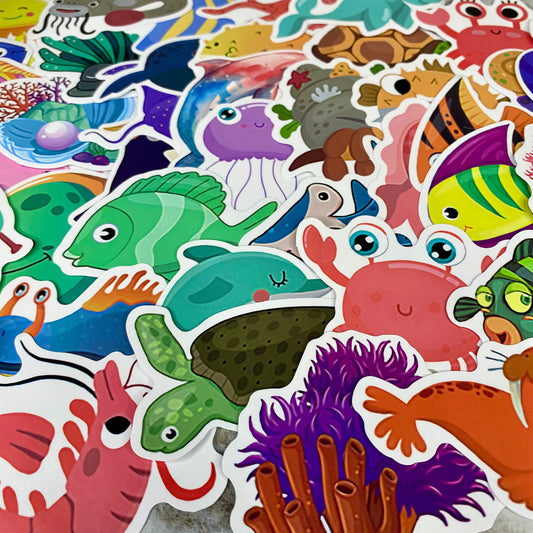 Stickers - Cartoon Under The Sea