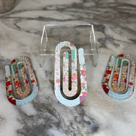 Jumbo Paperclip - Fabric Patches