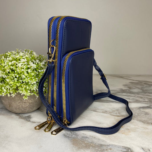 Ivy Crossbody Wallet + Purse - Navy