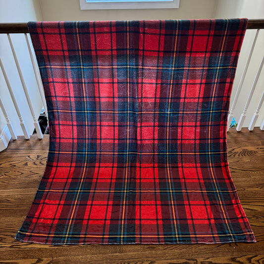 Blanket - Christmas - Red Plaid - PREORDER
