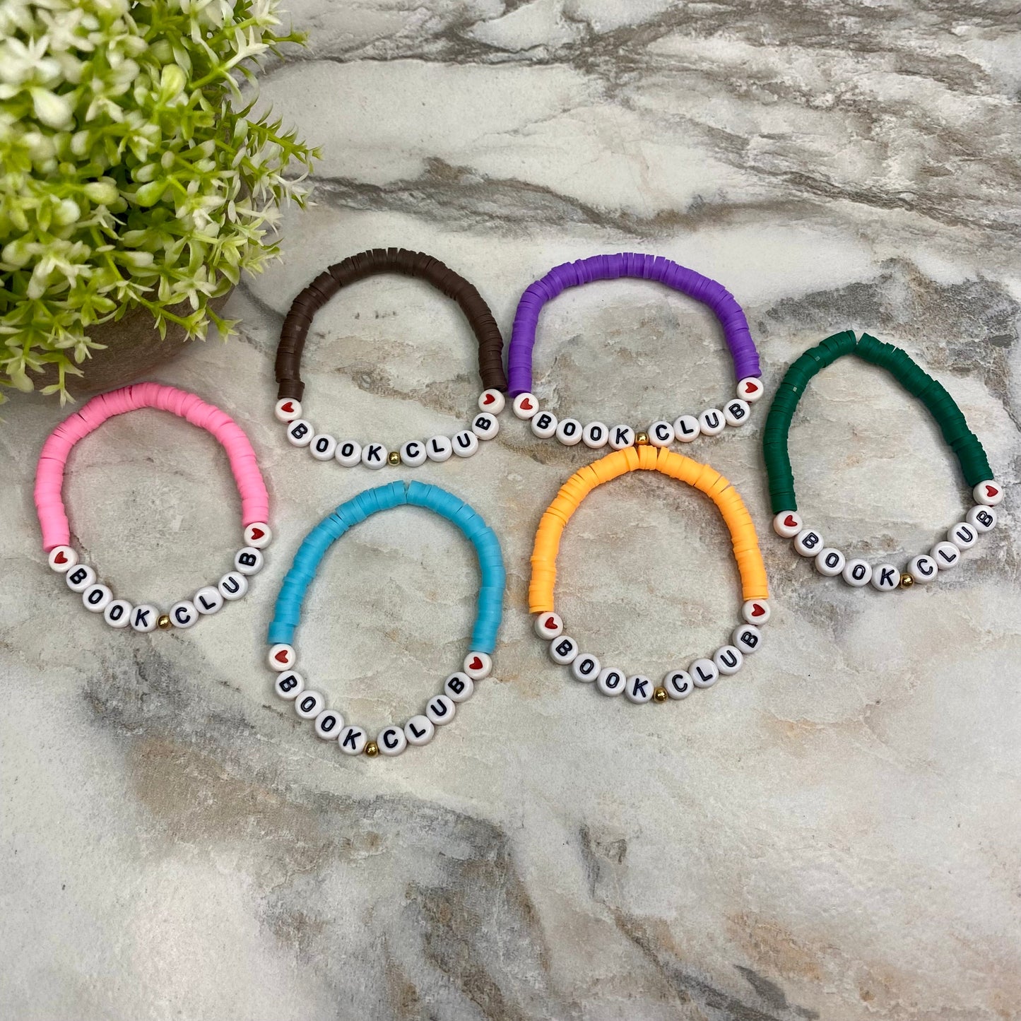 Bracelet - Clay + Bead - Book Club