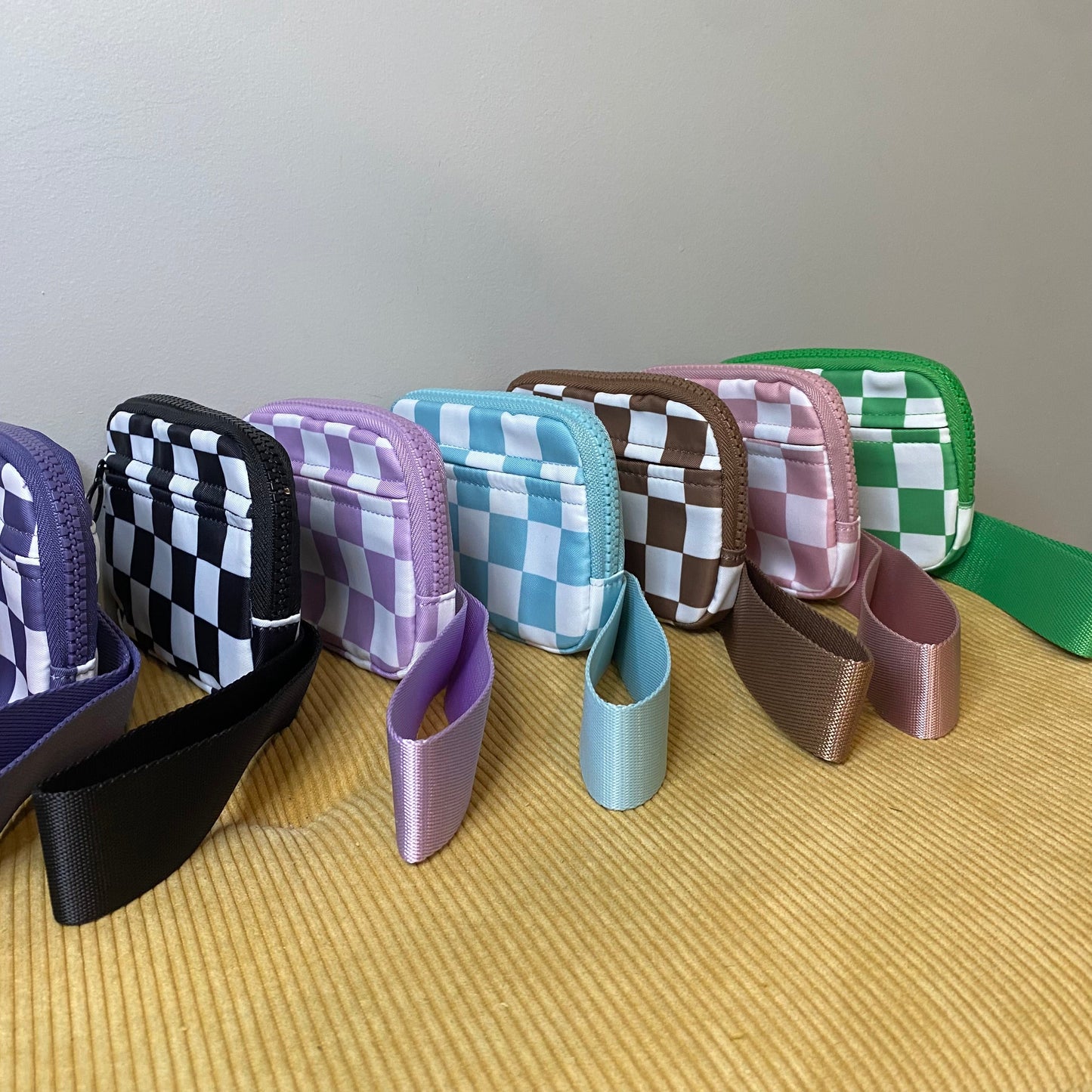 Rue - Nylon Wristlet Wallet - Checkered