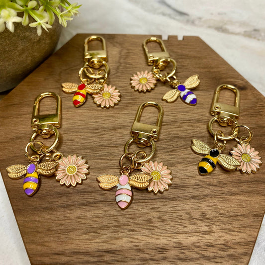 Keychain Charm - Daisy & Bee - Mix