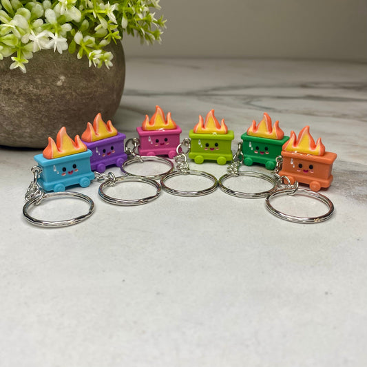 Keychain Figurine - Mini Dumpster Fire Mix