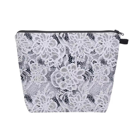 Pouch XL - Lace Black Grey